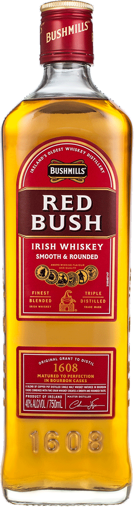 BUSHMILLS RED BUSH IRISH WHISKEY